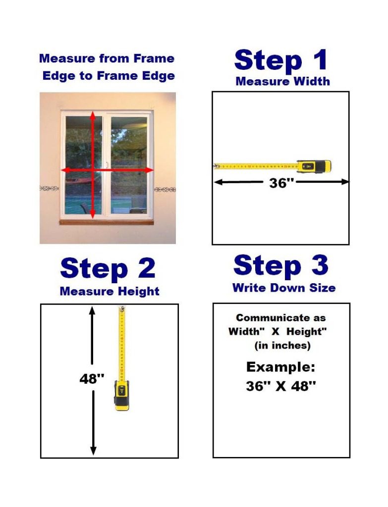 how to measure windows